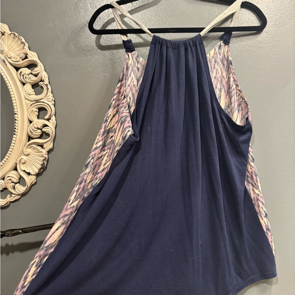 Maurices Lavender and White Patterned Lace-Trim Camisole - Picture 6 of 6
